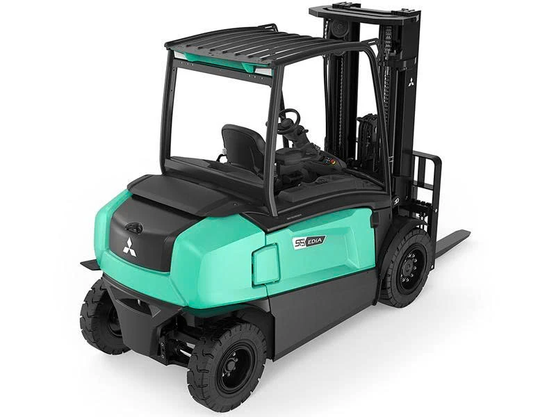 XE NÂNG ĐIỆN 5.5 TẤN 4 BÁNH NGỒI LÁI MITSUBISHI