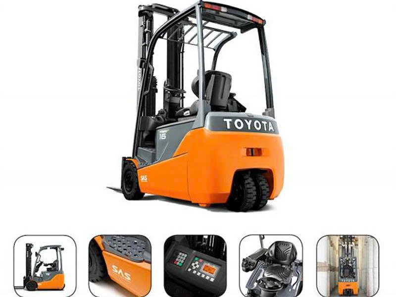 XE NÂNG ĐIỆN TOYOTA 1.5 TẤN 3 BÁNH NGỒI LÁI